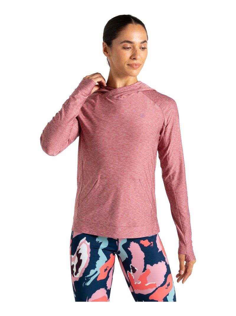 Dare 2B - Sweat cintré et léger à capuche THE LAURA WHITMORE EDIT SPRINT CITY Rose clair - Kiabi