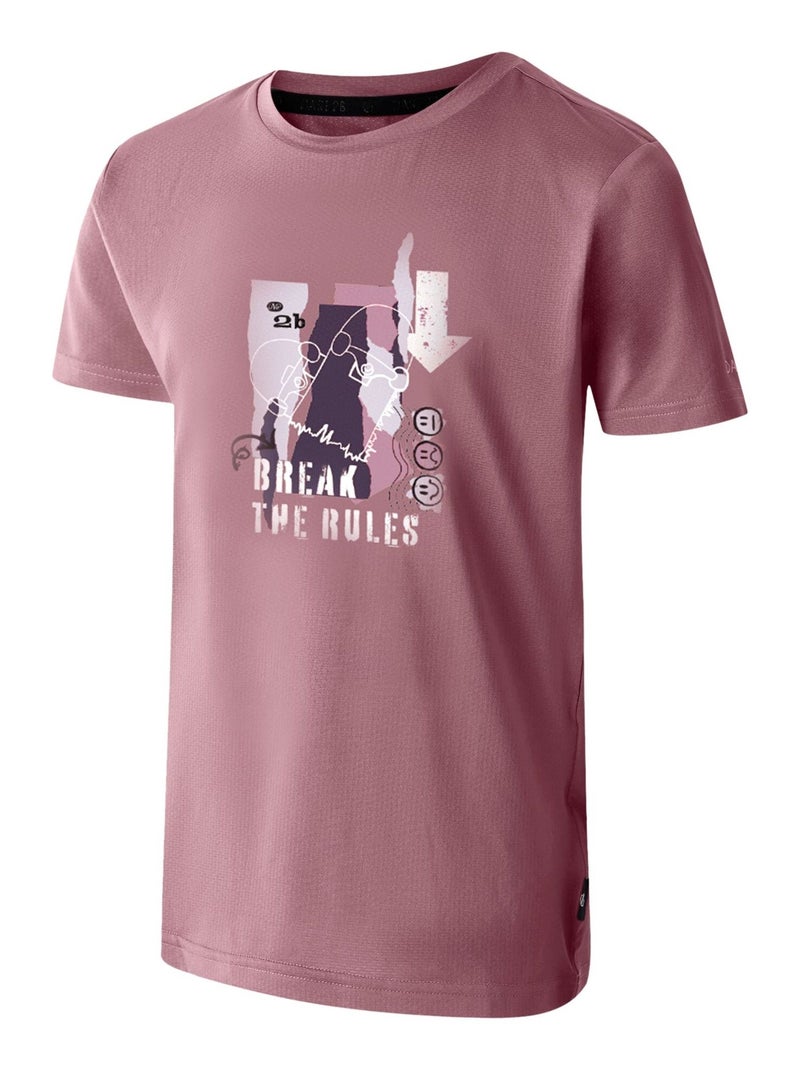 Dare 2B - T-shirt BREAK THE RULES AMUSE Mauve - Kiabi