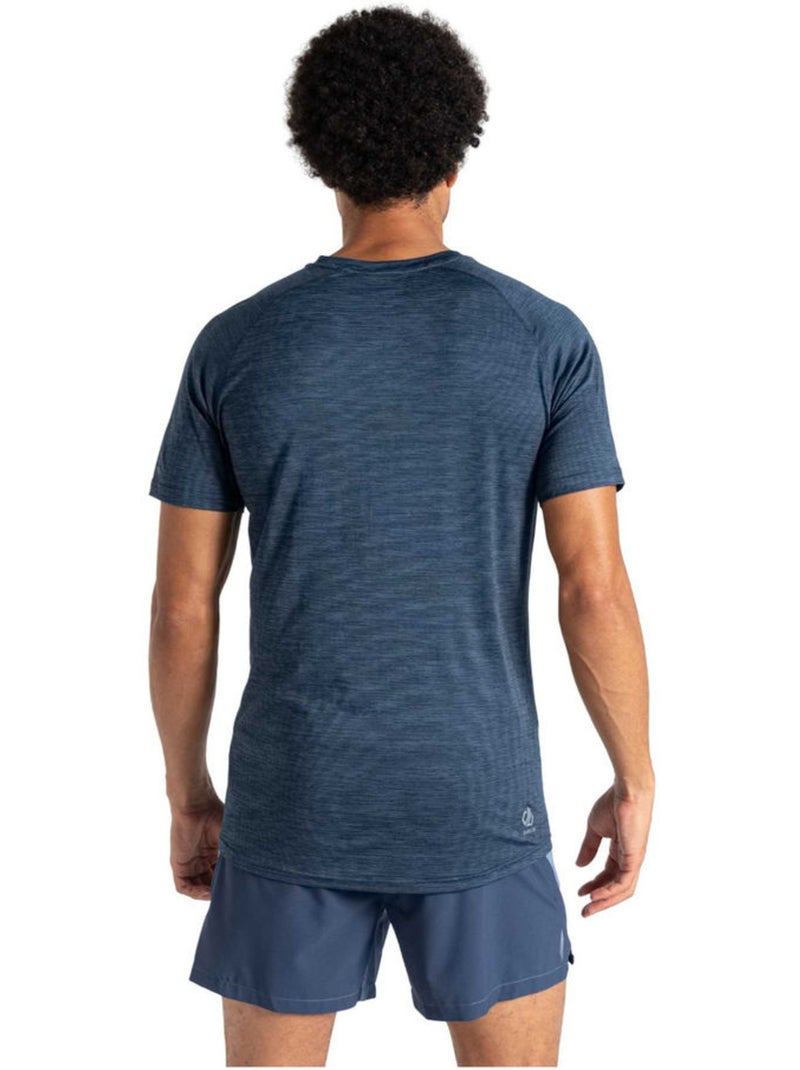 Dare 2B - T-shirt chiné manches courtes PERSIST Bleu outremer - Kiabi