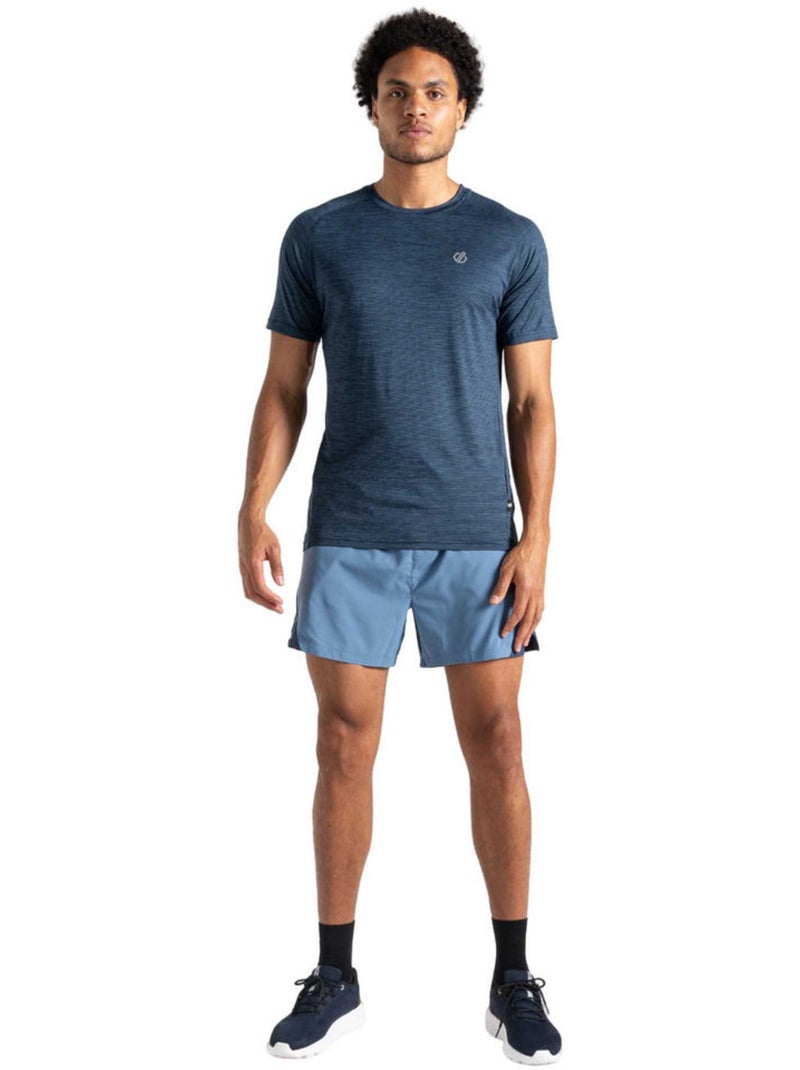 Dare 2B - T-shirt chiné manches courtes PERSIST Bleu outremer - Kiabi