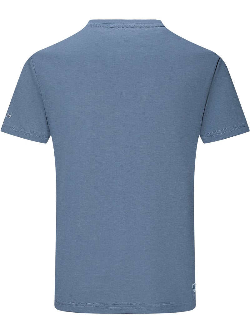 Dare 2B - T-shirt manches courtes motif/style logo AGILE Bleu gris - Kiabi