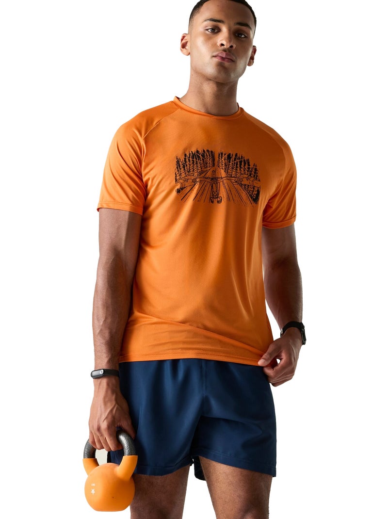 Dare 2B - T-shirt motif/style arbres TECH Orange - Kiabi