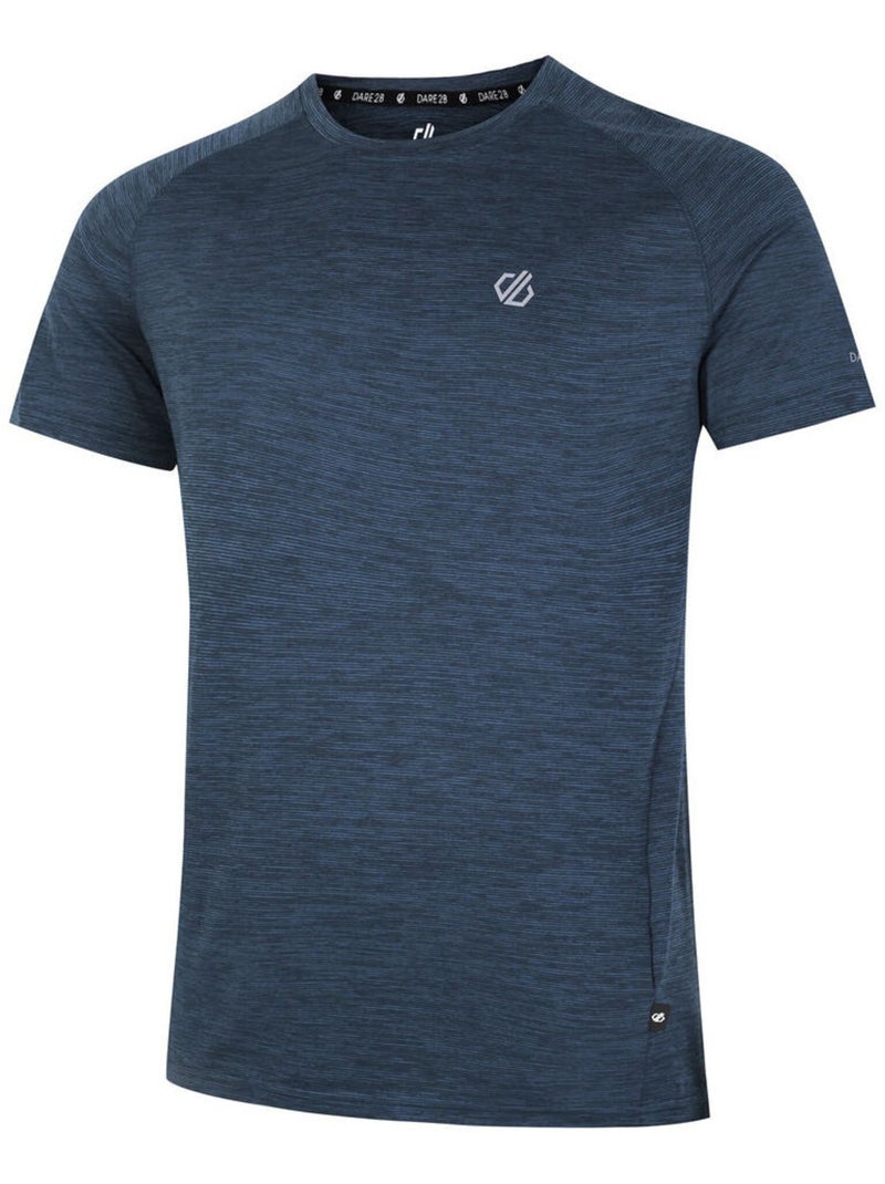Dare 2B - T-shirt motif/style Chiné PERSIST Bleu foncé - Kiabi