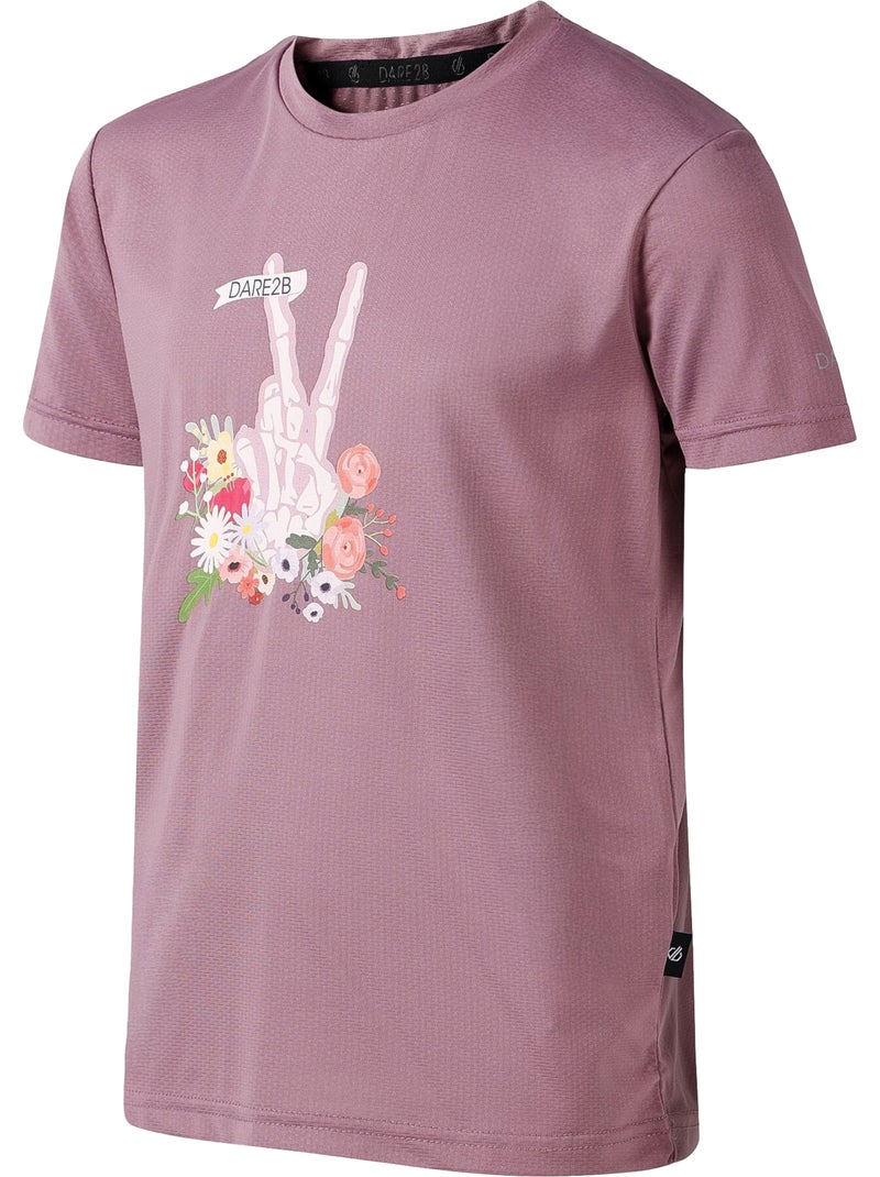 Dare 2B - T-shirt motif/style empreinte de main AMUSING Mauve - Kiabi