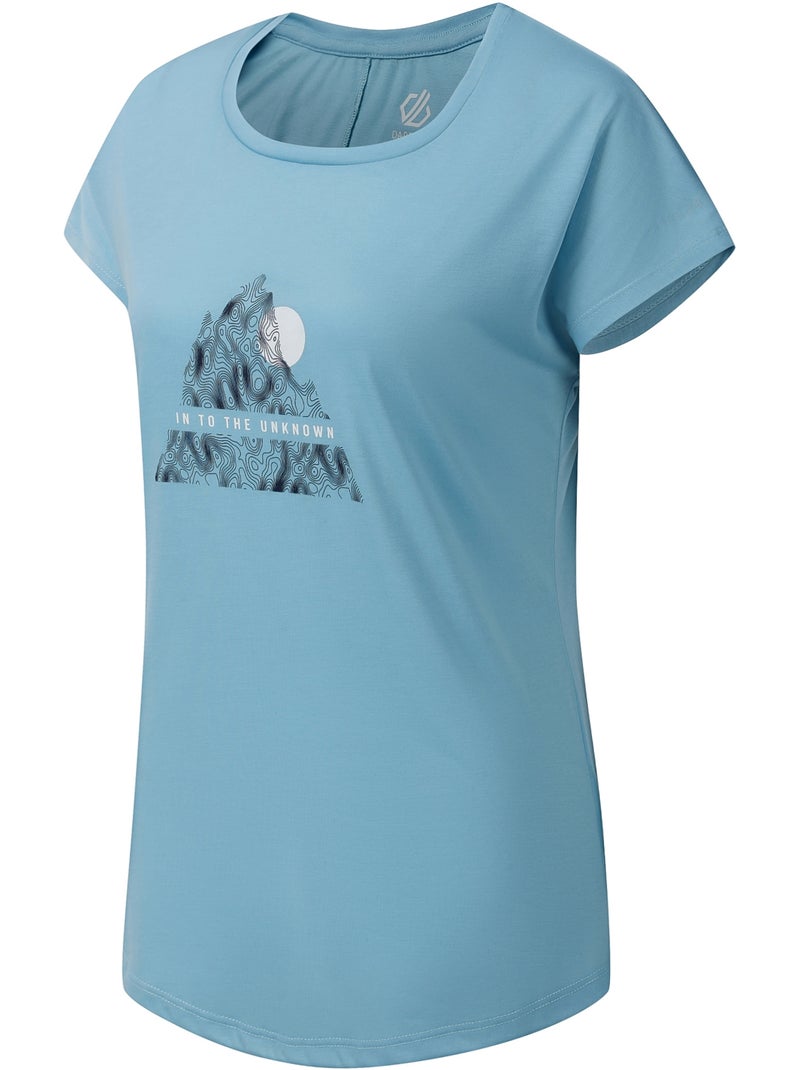 Dare 2B - T-shirt motif/style montagne abstraite SERENITY Gris Bleu - Kiabi