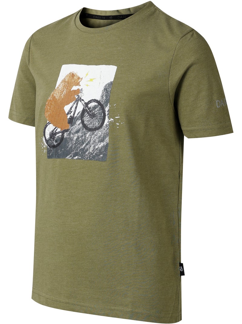 Dare 2B - T-shirt motif/style ours et vélo TRAILBLAZER Vert kaki - Kiabi