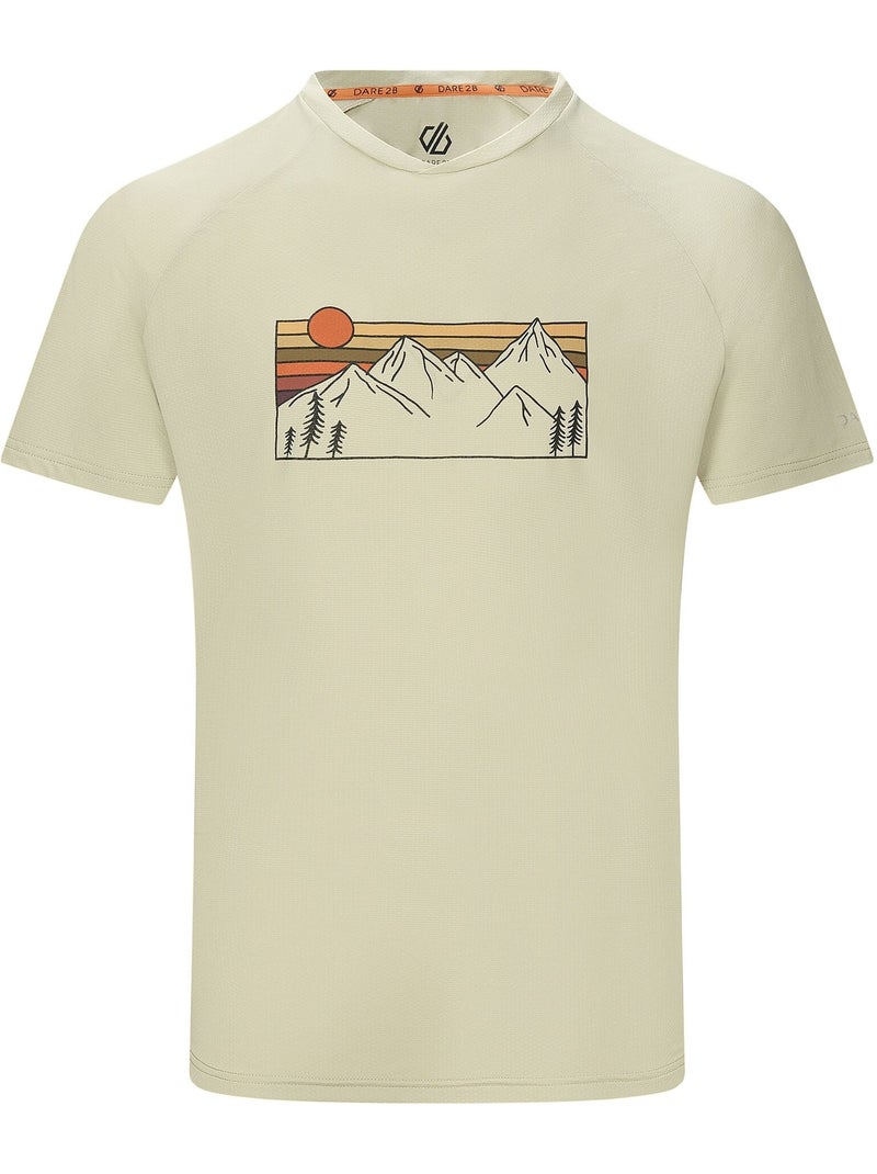 Dare 2B - T-shirt motif/style pics montagneux TECH Blanc nacré - Kiabi