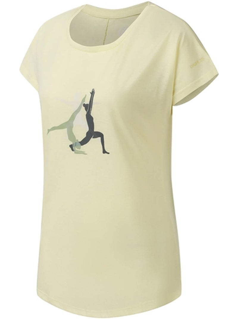 Dare 2B - T-shirt motif/style posture de yoga SERENITY Jaune pâle - Kiabi