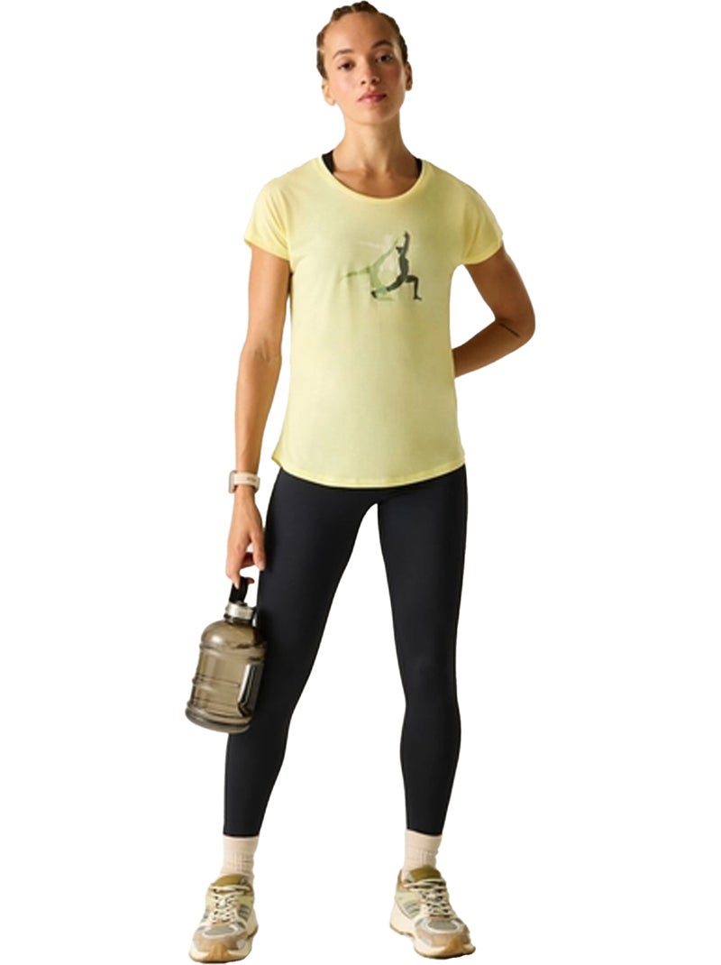 Dare 2B - T-shirt motif/style posture de yoga SERENITY Jaune pâle - Kiabi