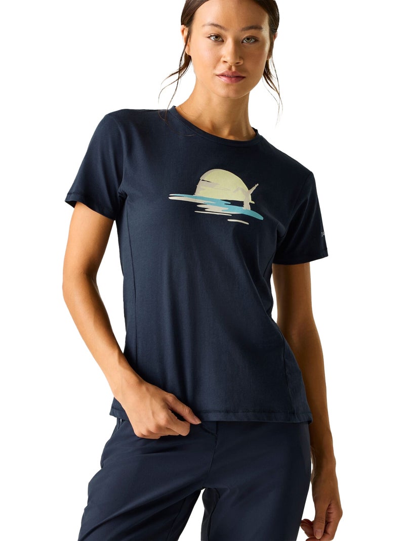 Dare 2B - T-shirt motif/style posture de yoga TRANQUILITY Bleu marine - Kiabi