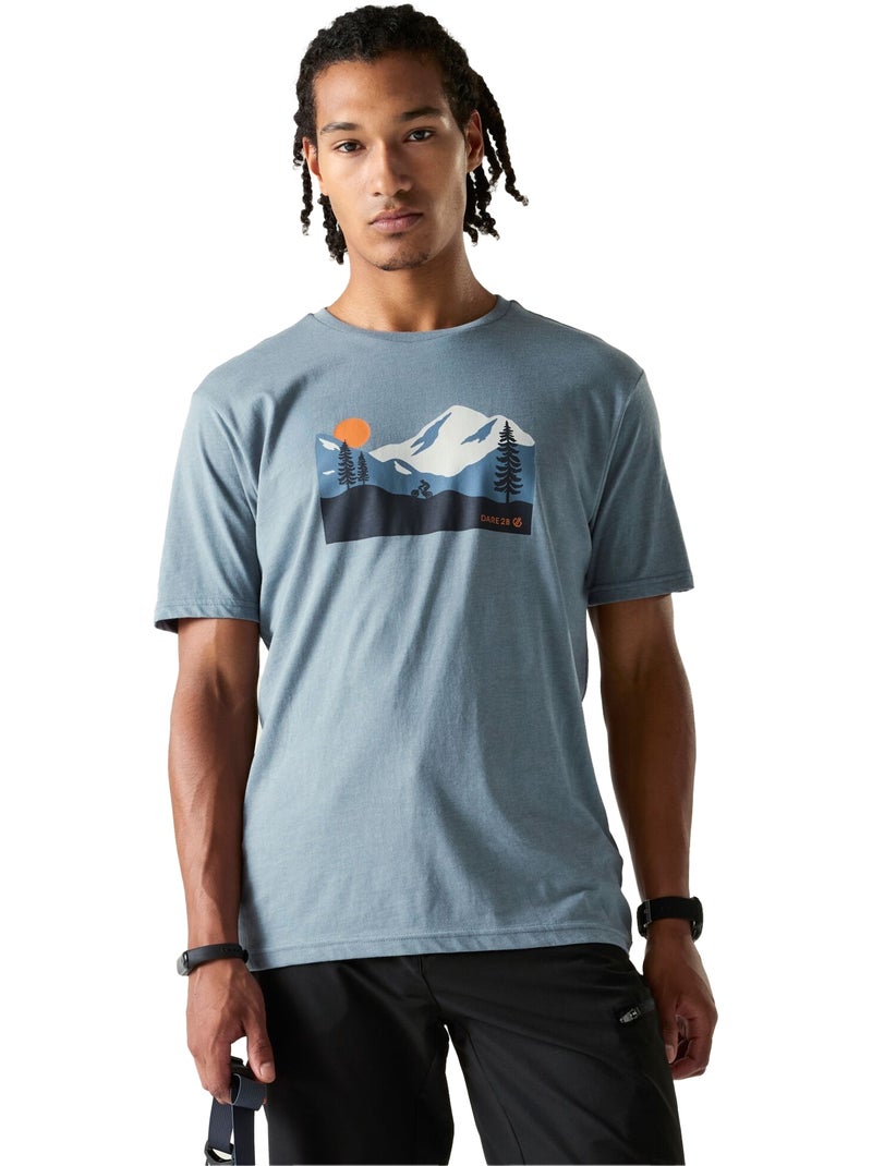 Dare 2B - T-shirt motif/style scène de montagne MOVEMENT Bleu Gris - Kiabi