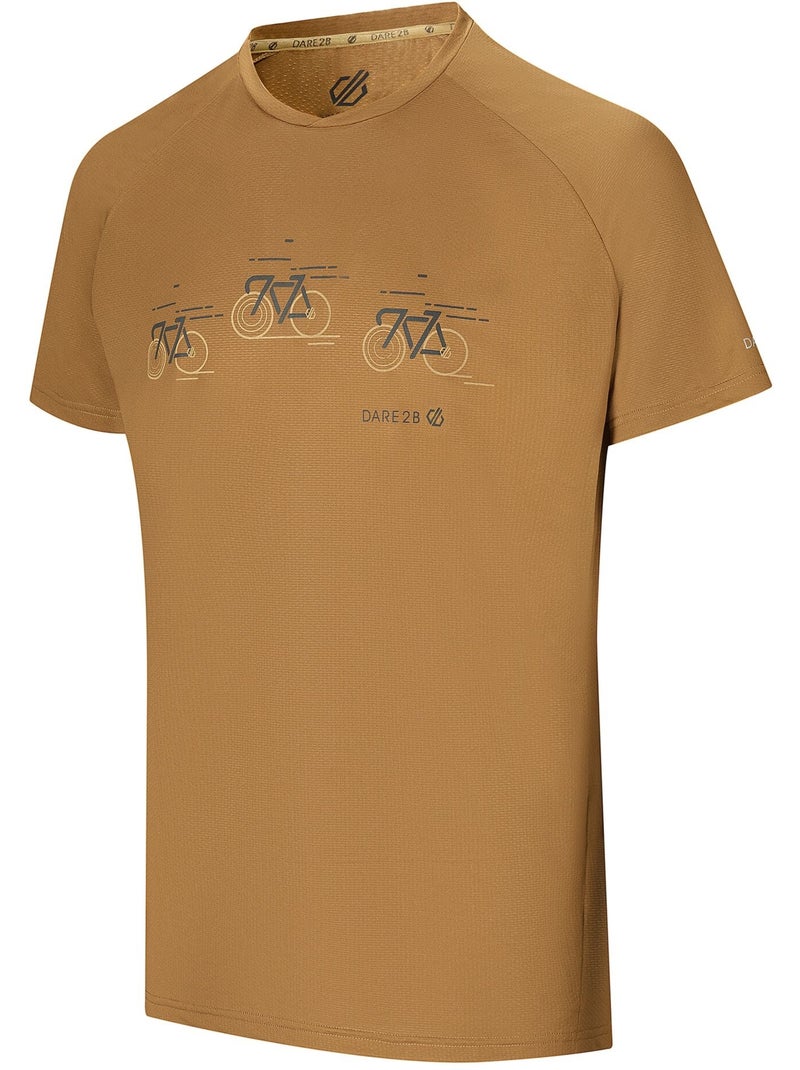 Dare 2B - T-shirt motif/style vélo TECH Jaune - Kiabi