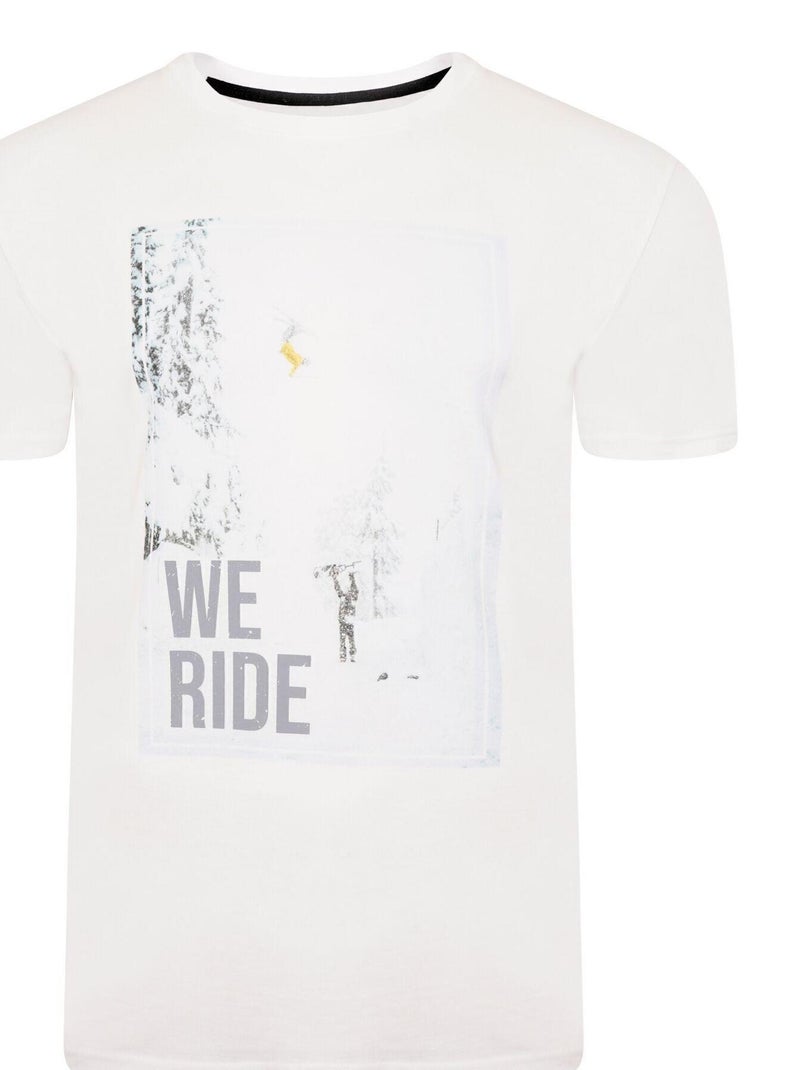 Dare 2B - T-shirt THE JENSON BUTTON EDIT DUBIOUS WE RIDE Blanc - Kiabi