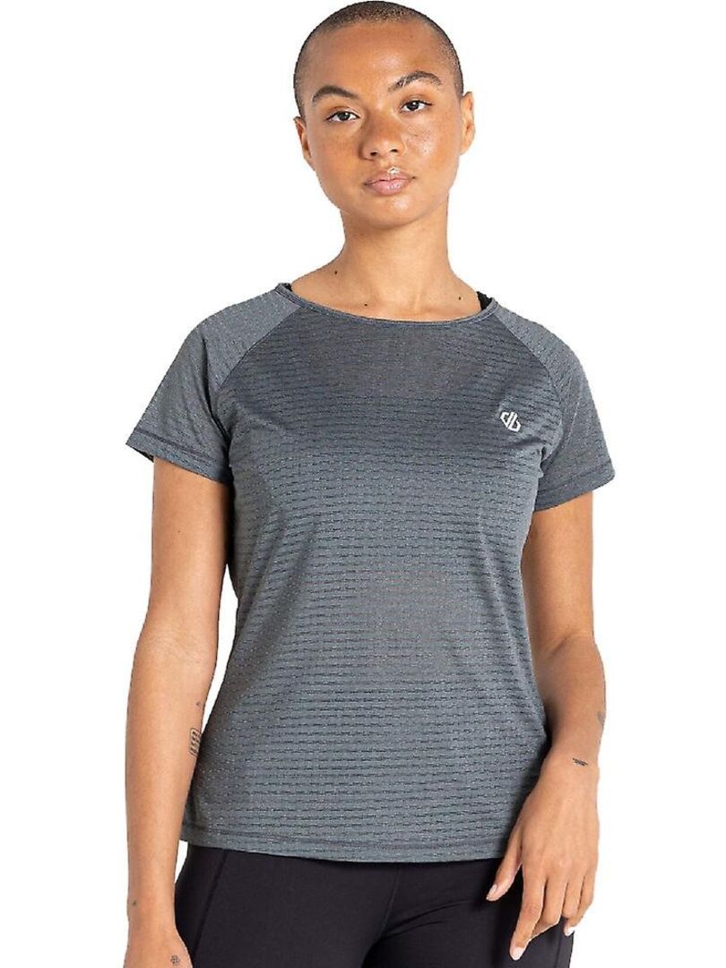 Dare 2b T-Shirt Uomo Movement II - Grigio - Maglia In Cotone Con Protezione UV - Taglia S - 3