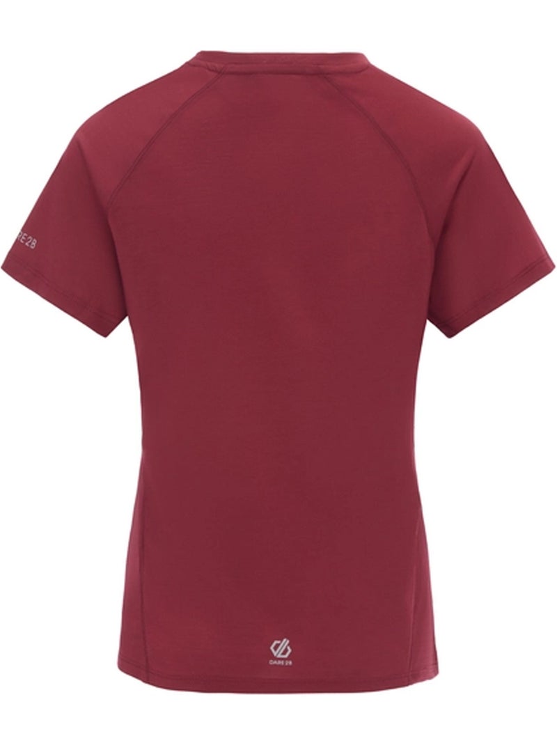 Dare 2B - T-shirt uni manches courtes NIMBLE Rouge foncé - Kiabi