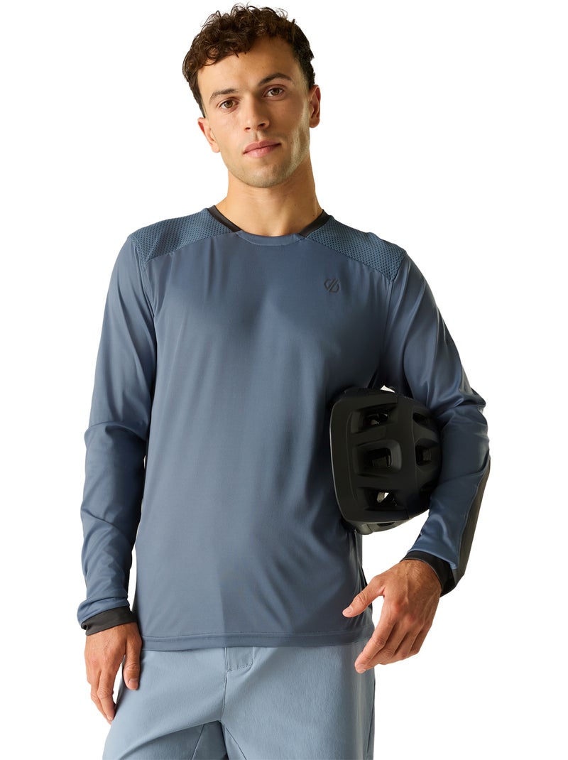 Dare 2B - T-shirt uni manches longues TRACKSTAND ACE Bleu gris - Kiabi