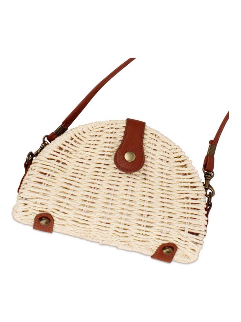 DARI BALI - SAC BALINAIS PAILLE AVIGNON  20 cm Blanc - Kiabi