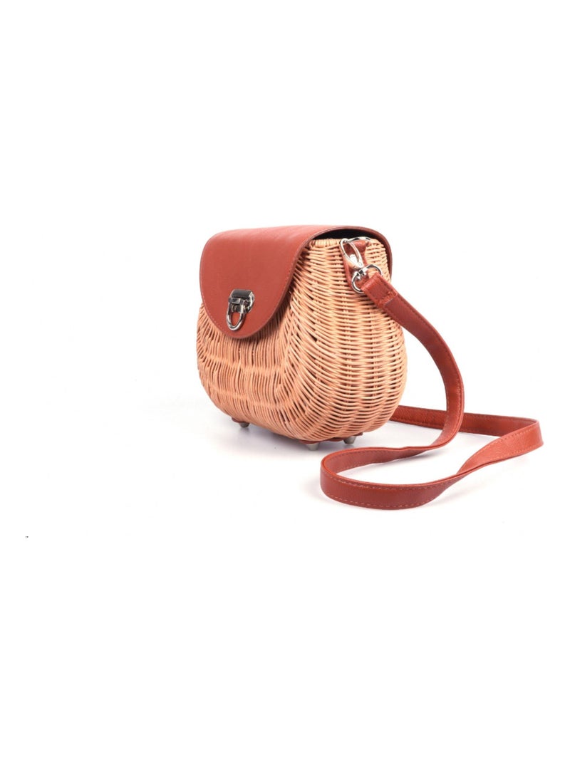 DARI BALI - Sac en paille BATUR 17 cm Beige - Kiabi
