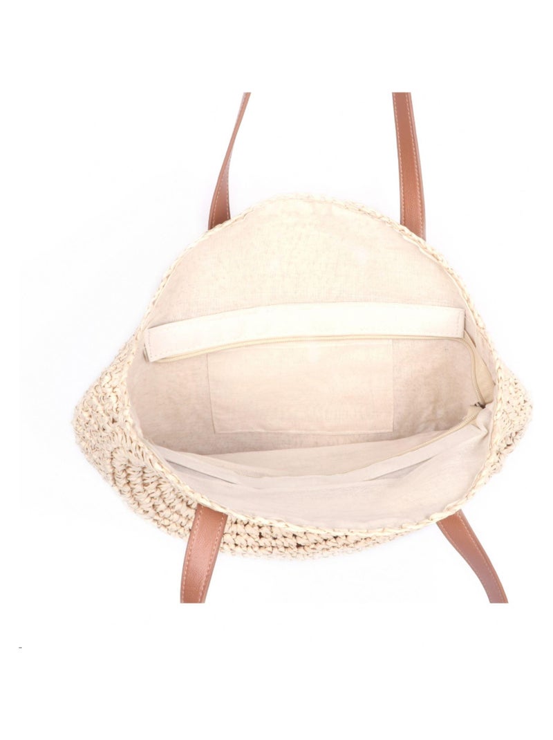 DARI BALI - Sac en paille KUBU 40 cm Beige - Kiabi