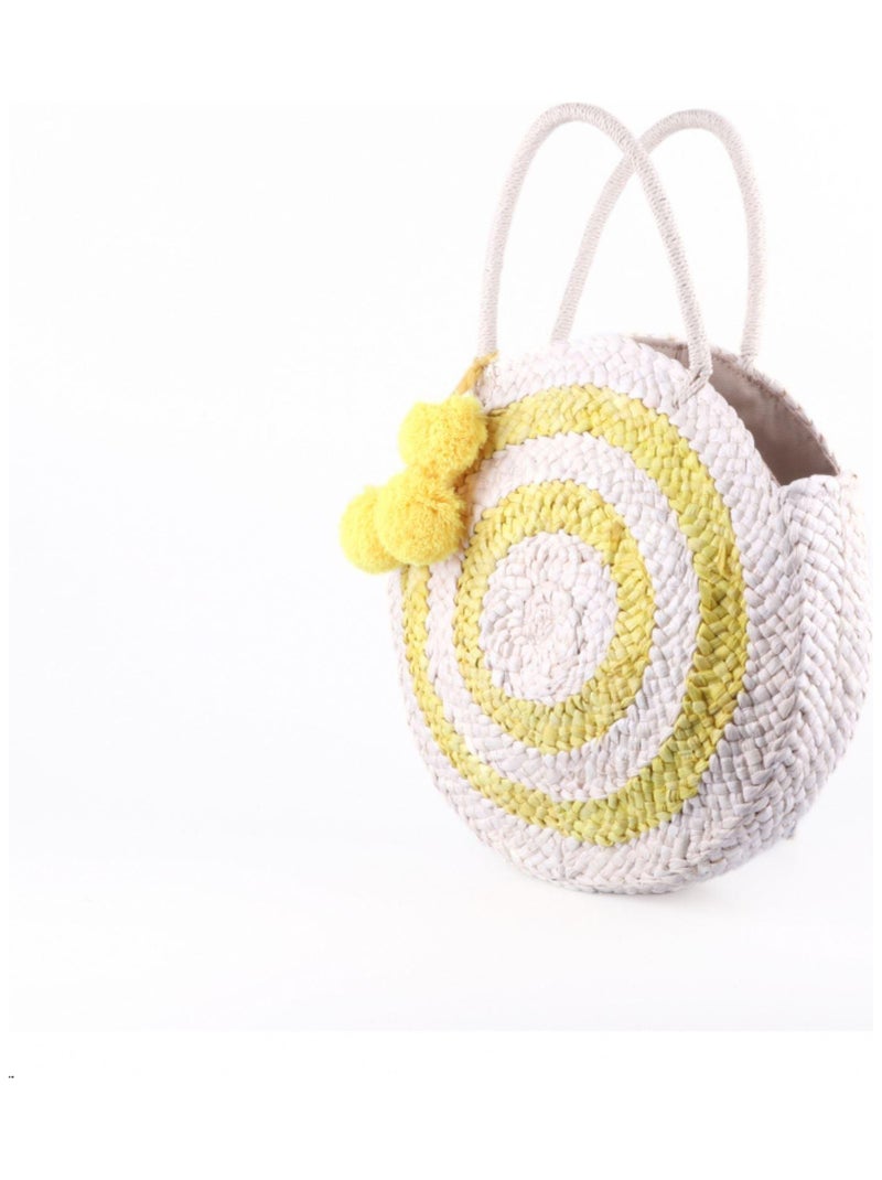 DARI BALI - Sac rond CANGU 33 cm Beige - Kiabi