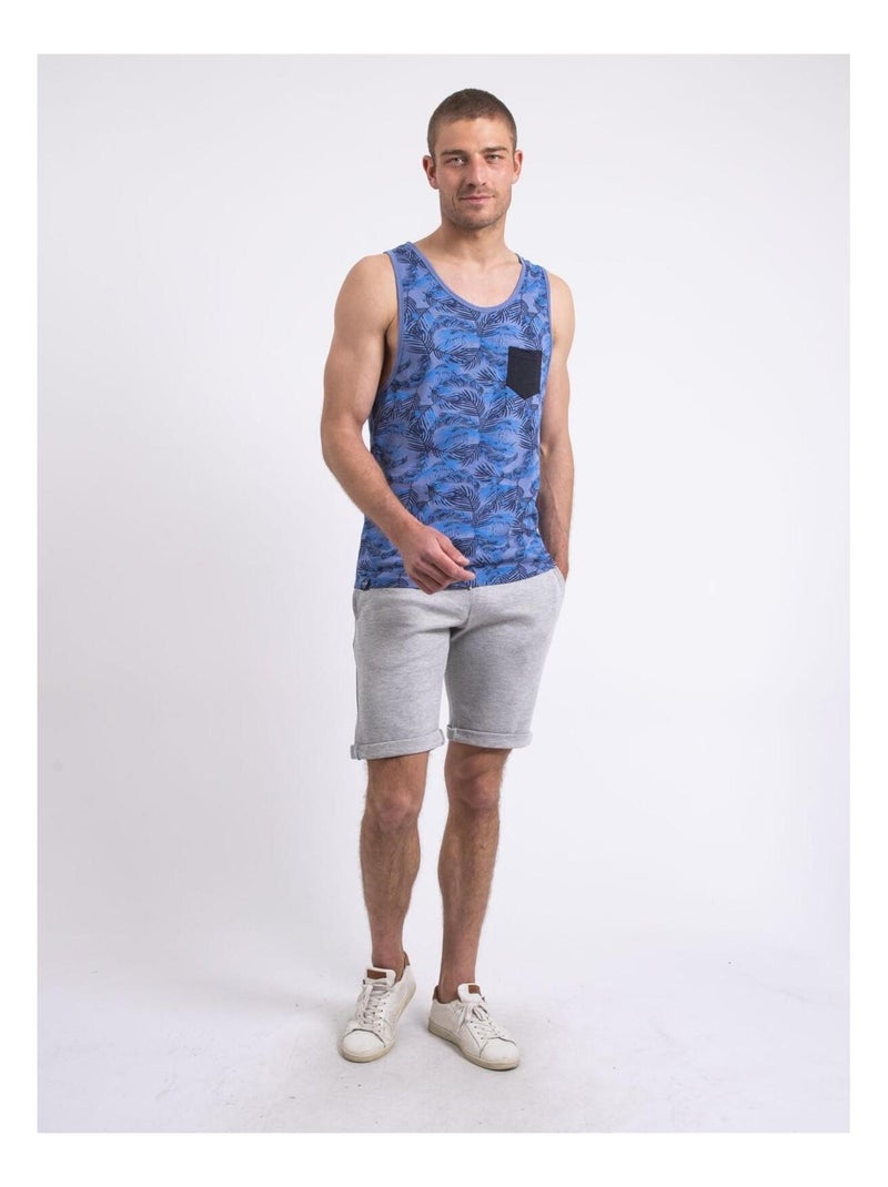 D?bardeur col rond NALONG Bleu - Kiabi