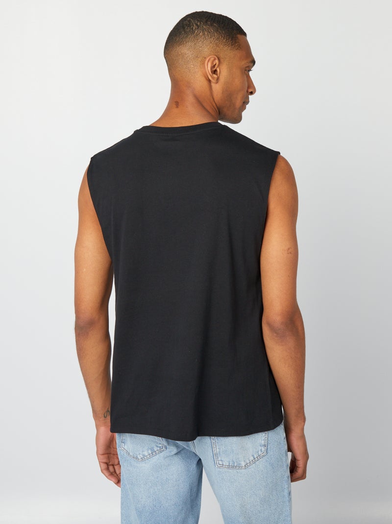 D?bardeur homme en coton ? motif fantaisie Noir - Kiabi