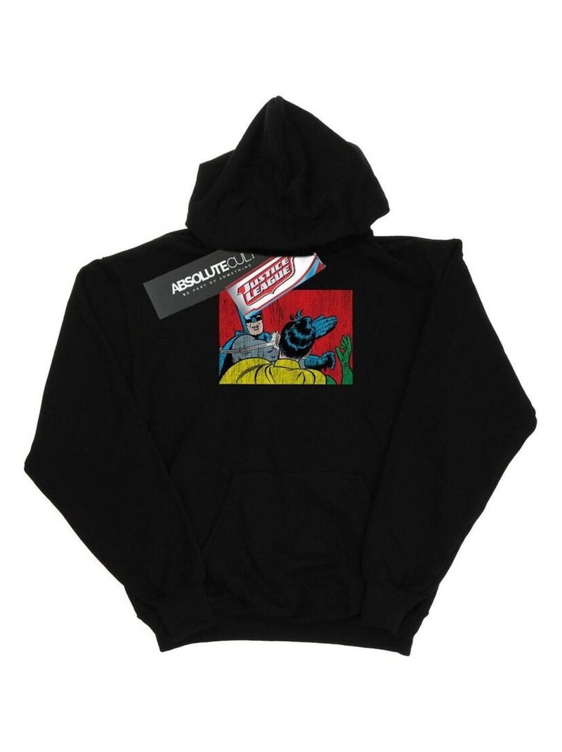 DC Comics - Sweat à capuche BATMAN ROBIN SLAP Noir - Kiabi