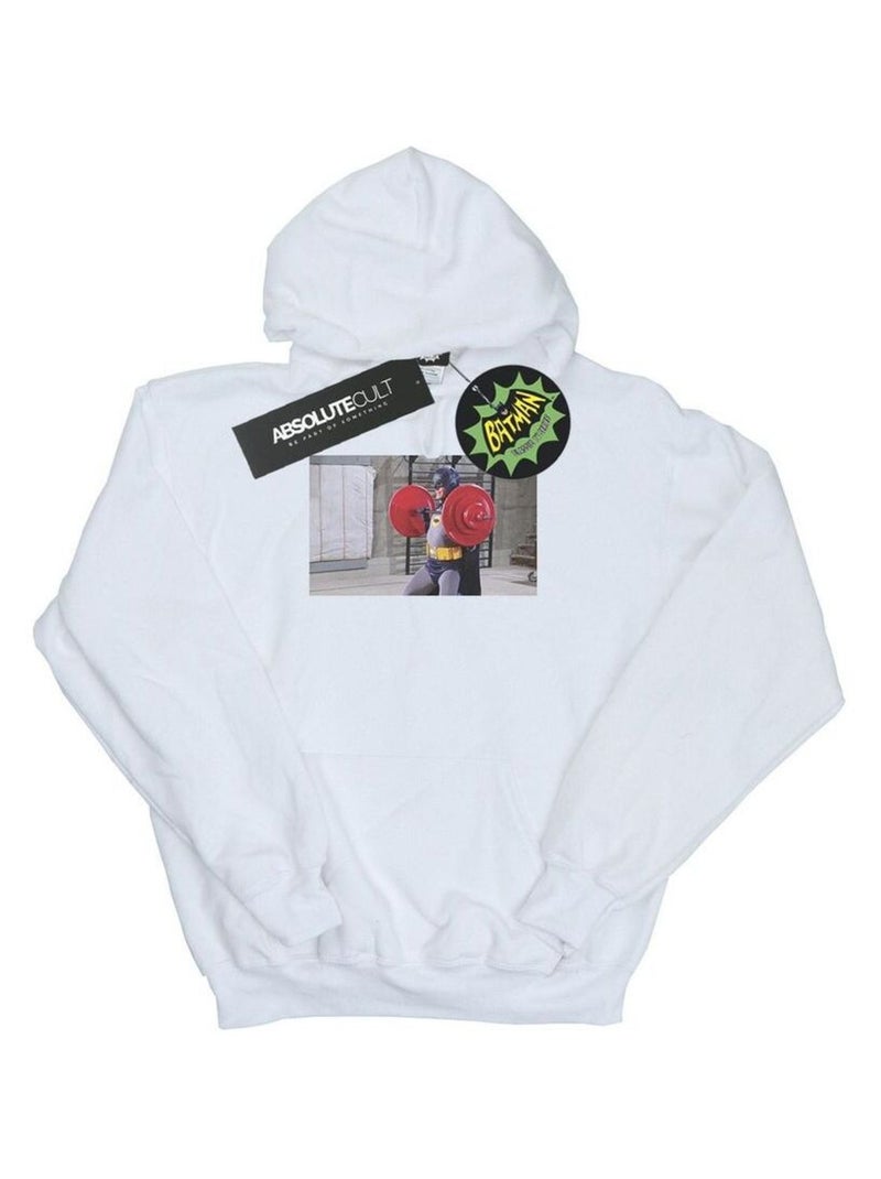 DC Comics - Sweat à capuche BATMAN TV SERIES BAT GAINS Blanc - Kiabi