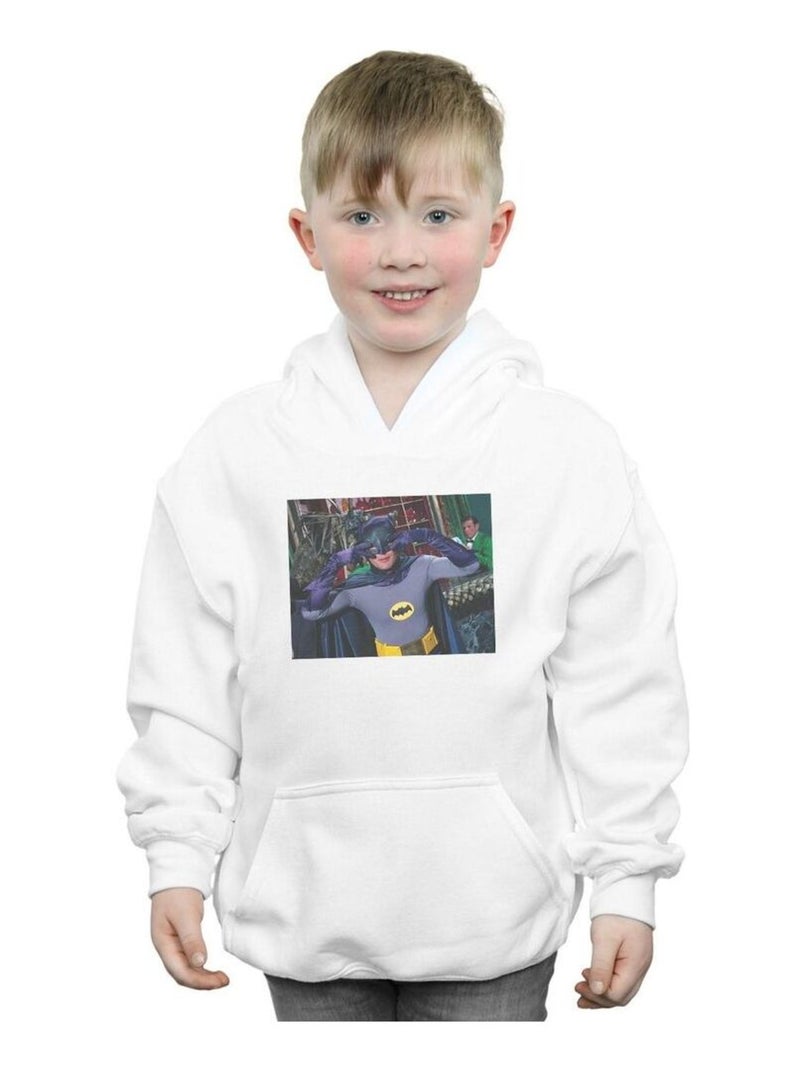 DC Comics - Sweat à capuche BATMAN TV SERIES BATDANCE Blanc - Kiabi