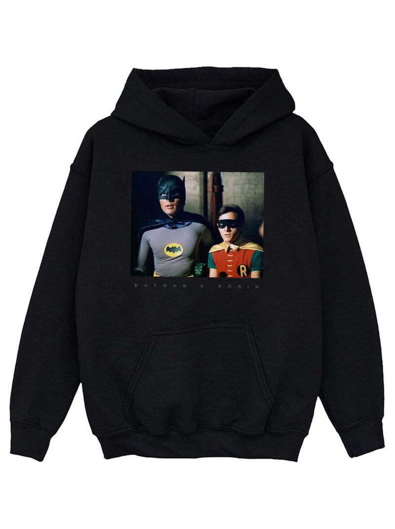 DC Comics - Sweat à capuche BATMAN TV SERIES DYNAMIC DUO Noir - Kiabi
