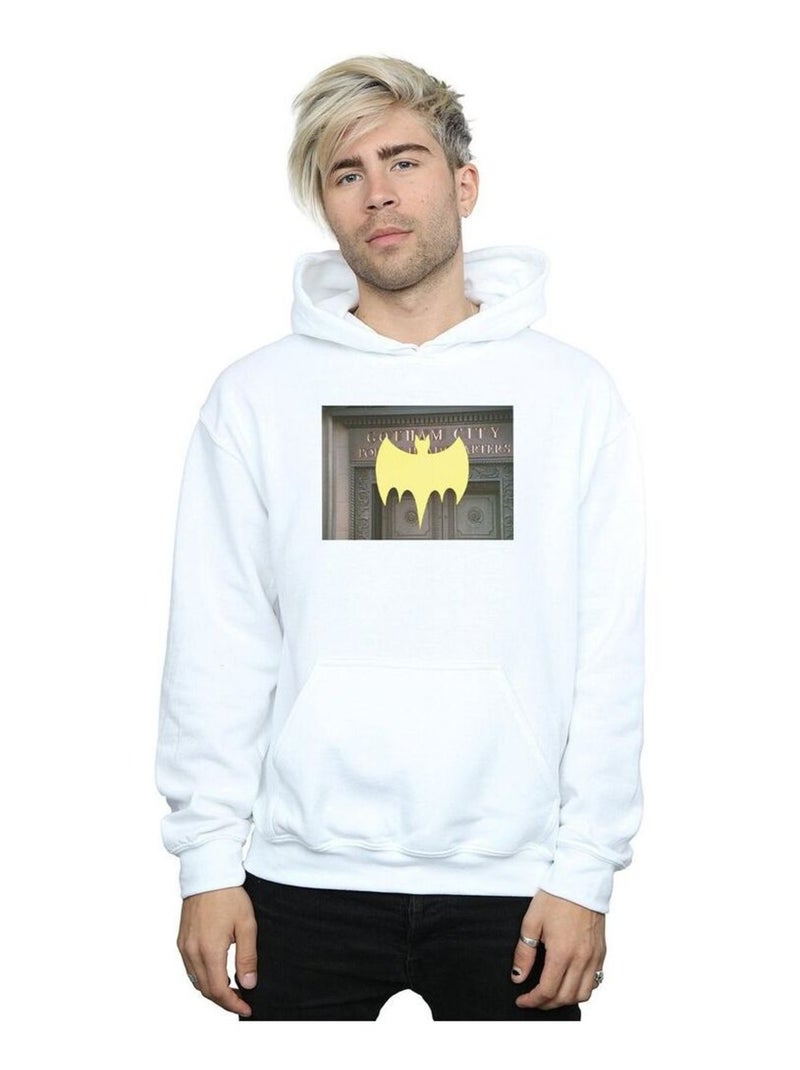 DC Comics - Sweat à capuche BATMAN TV SERIES GOTHAM CITY Blanc - Kiabi