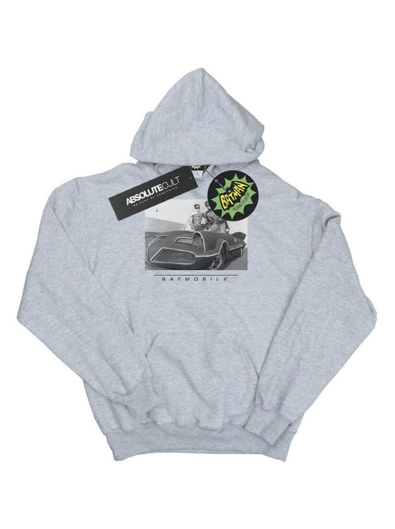DC Comics - Sweat à capuche BATMAN TV SERIES Gris chiné - Kiabi