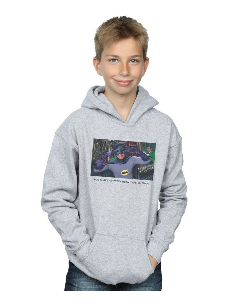 DC Comics - Sweat à capuche BATMAN TV SERIES Gris chiné - Kiabi
