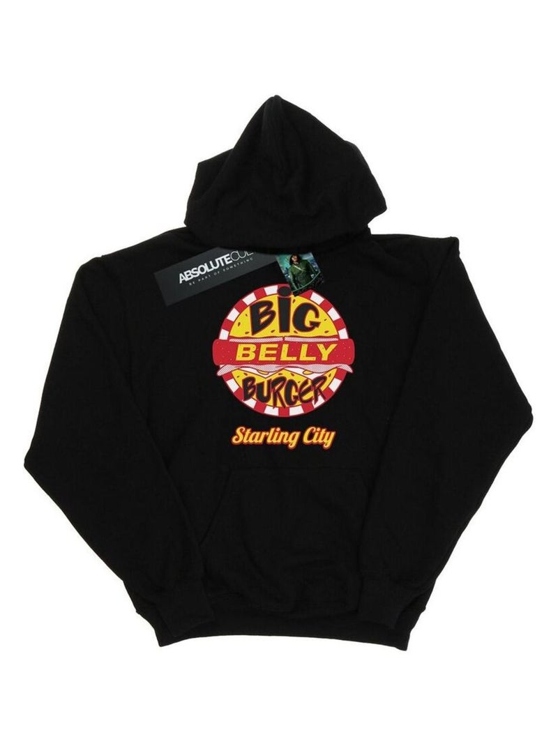 DC Comics - Sweat à capuche BELLY BURGER Noir - Kiabi