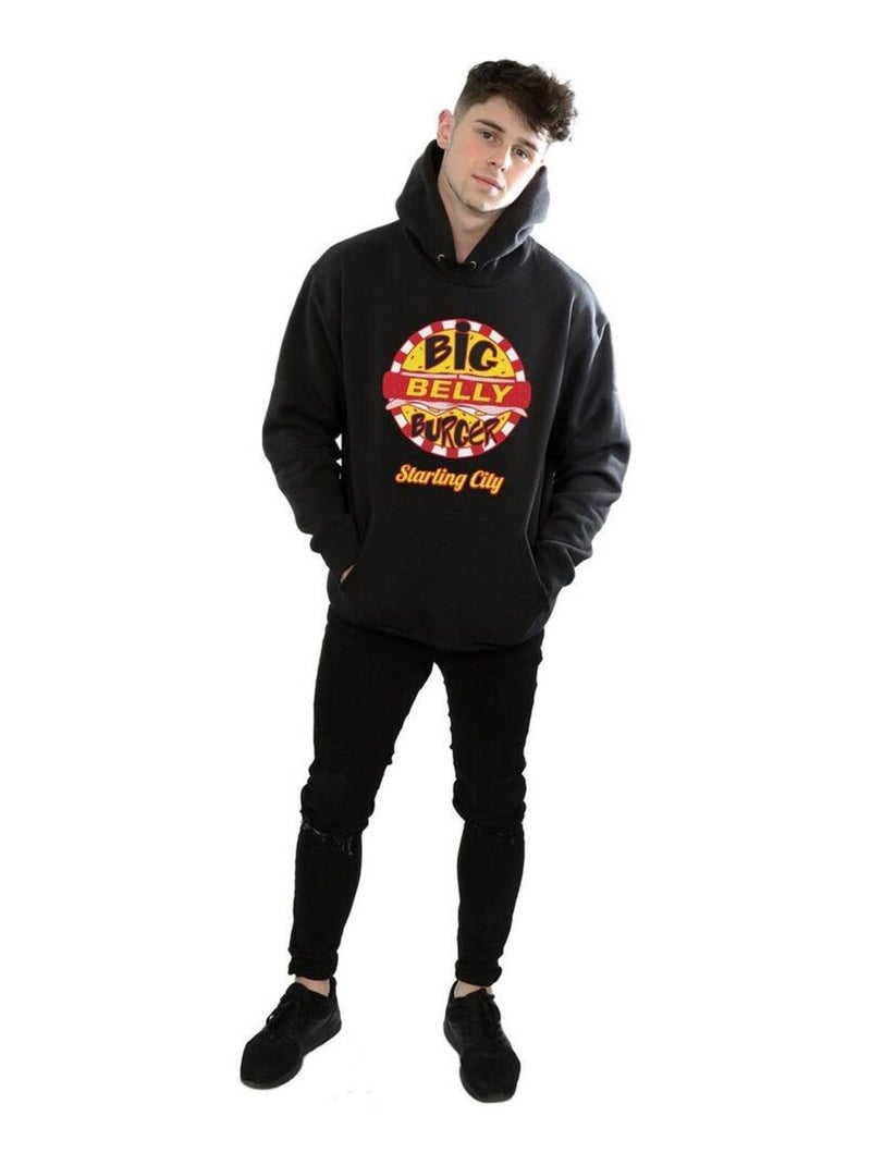 DC Comics - Sweat à capuche BELLY BURGER Noir - Kiabi