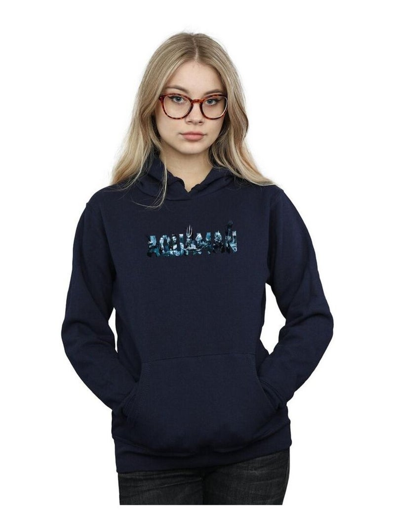 DC Comics - Sweat à capuche Bleu marine - Kiabi