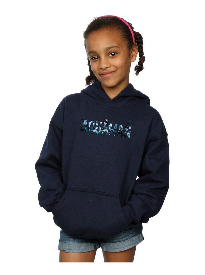 DC Comics - Sweat à capuche Bleu marine - Kiabi