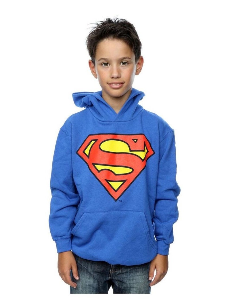 DC Comics - Sweat à capuche Bleu roi - Kiabi