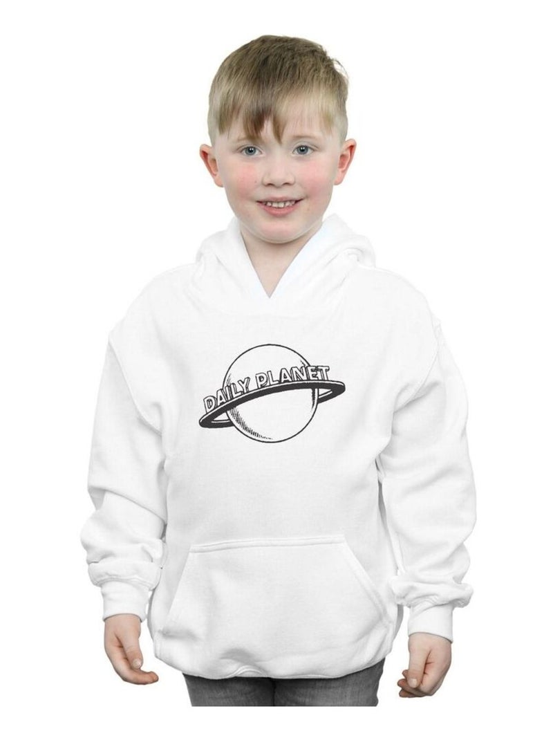 DC Comics - Sweat à capuche DAILY PLANET Blanc - Kiabi