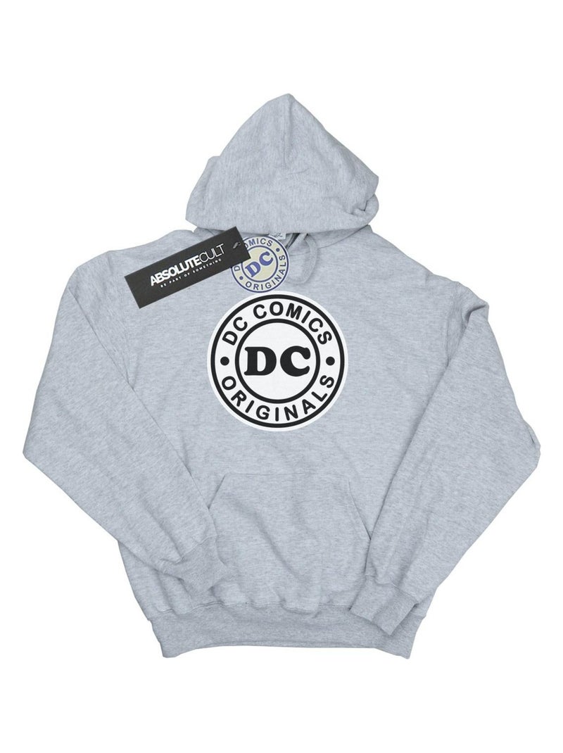 DC Comics - Sweat à capuche DC ORIGINALS Gris chiné - Kiabi