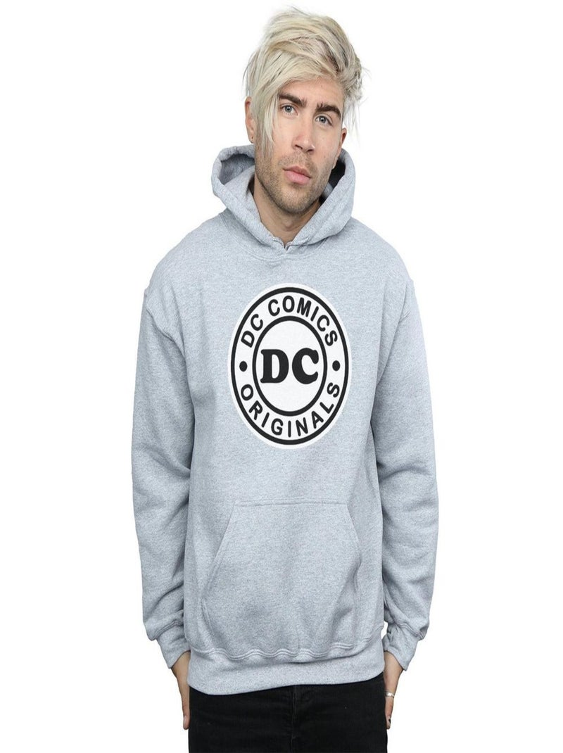 DC Comics - Sweat à capuche DC ORIGINALS Gris chiné - Kiabi