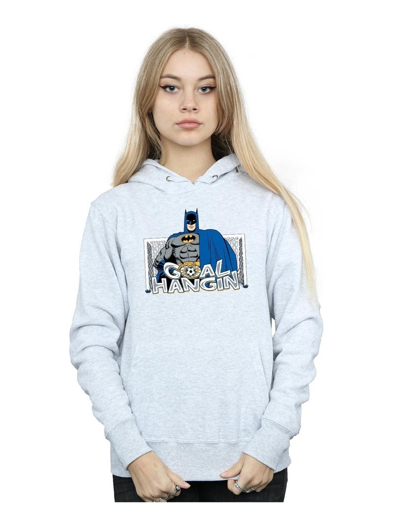 DC Comics - Sweat à capuche GOAL HANGIN' Gris chiné - Kiabi