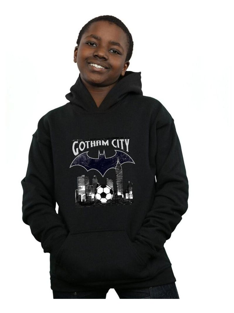 DC Comics - Sweat à capuche GOTHAM CITY Noir - Kiabi