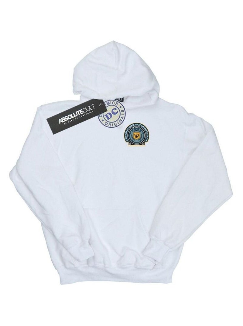 DC Comics - Sweat à capuche GOTHAM POLICE DEPT Blanc - Kiabi