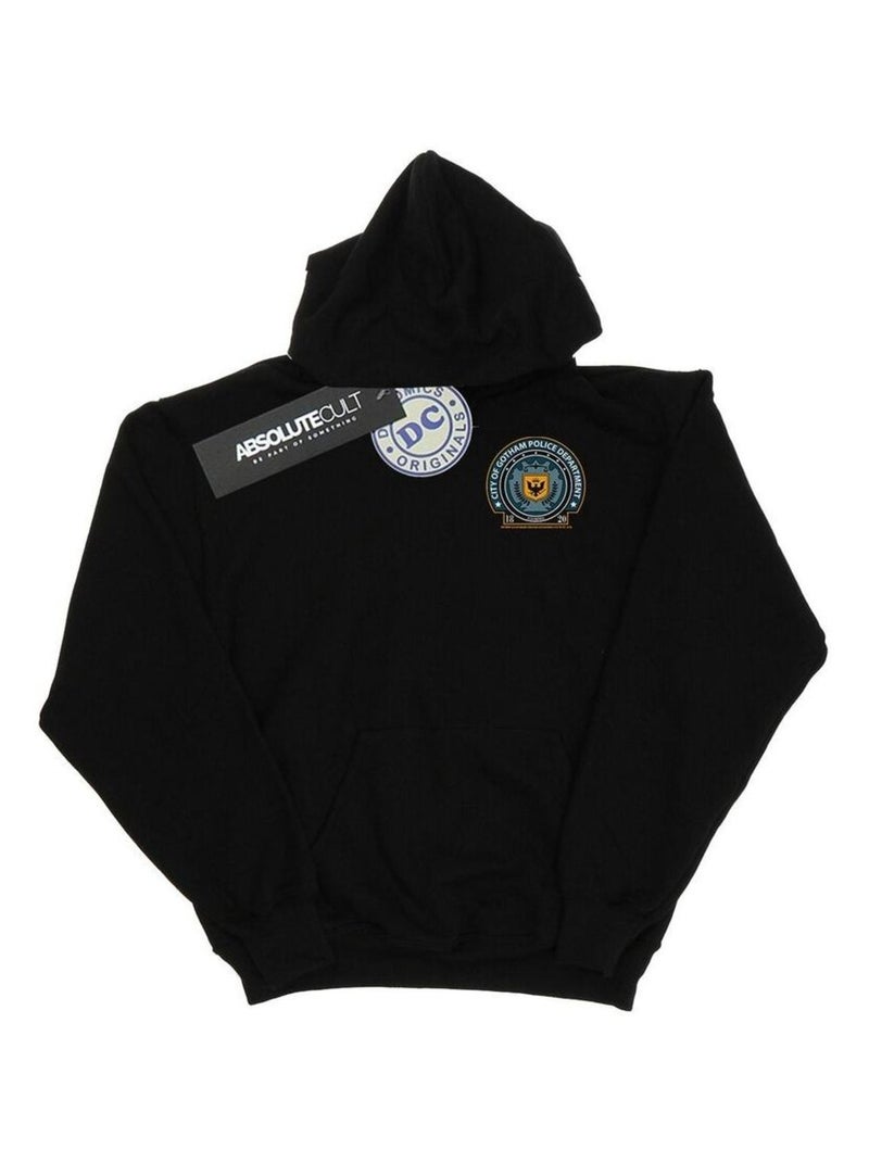 DC Comics - Sweat à capuche GOTHAM POLICE DEPT Noir - Kiabi