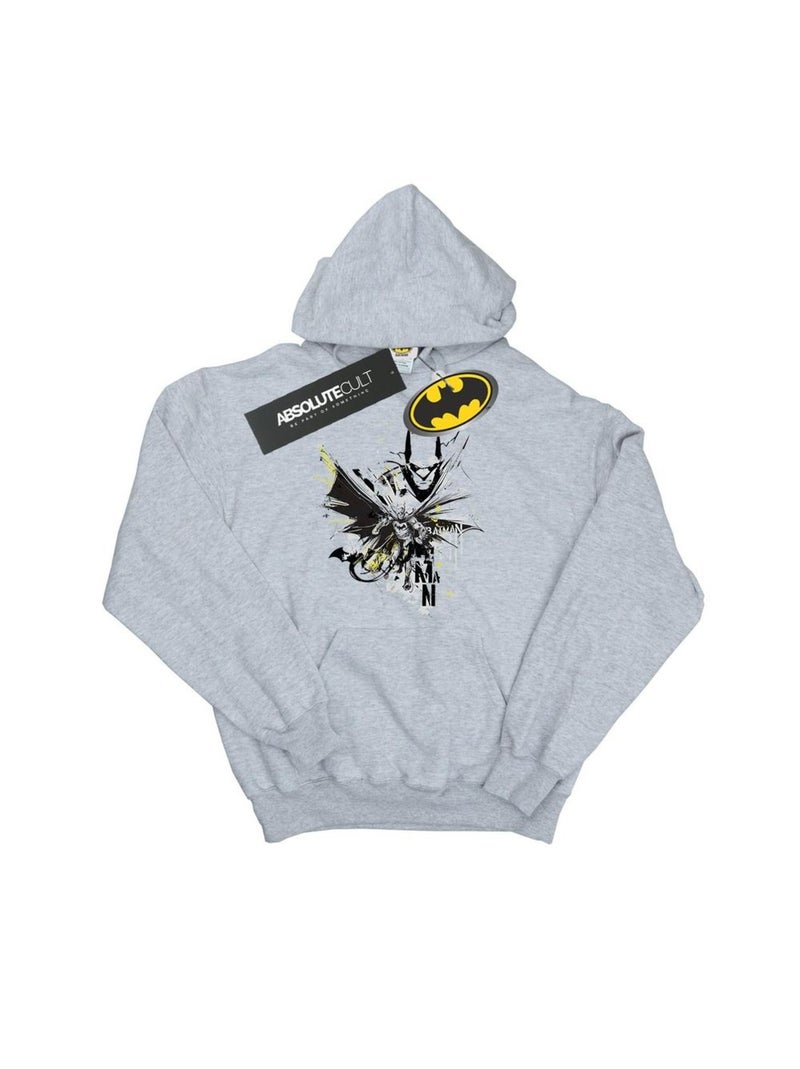 DC Comics - Sweat à capuche Gris chiné - Kiabi