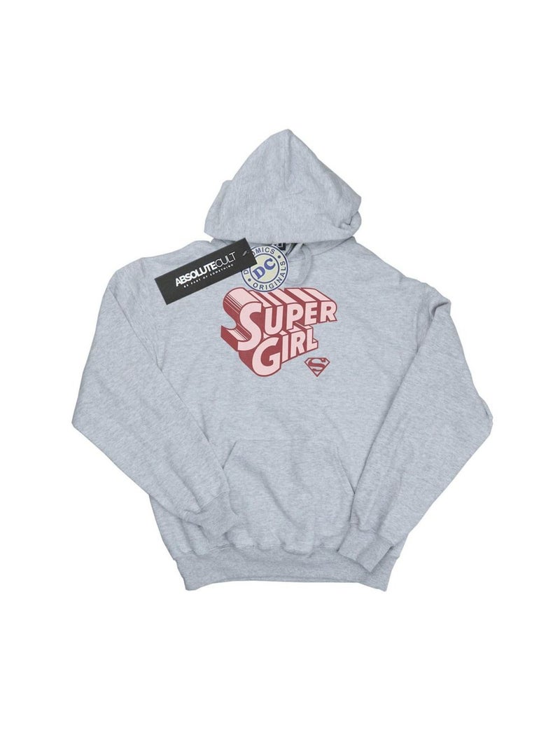 DC Comics - Sweat à capuche Gris chiné - Kiabi