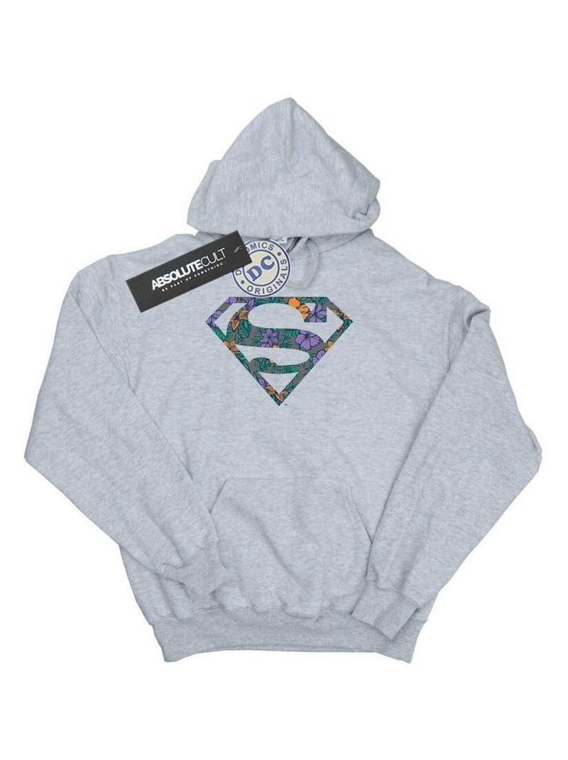 DC Comics - Sweat à capuche Gris chiné - Kiabi