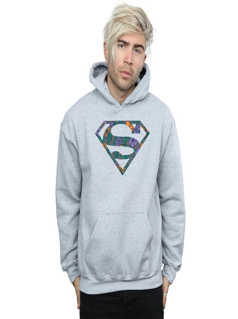 DC Comics - Sweat à capuche Gris chiné - Kiabi
