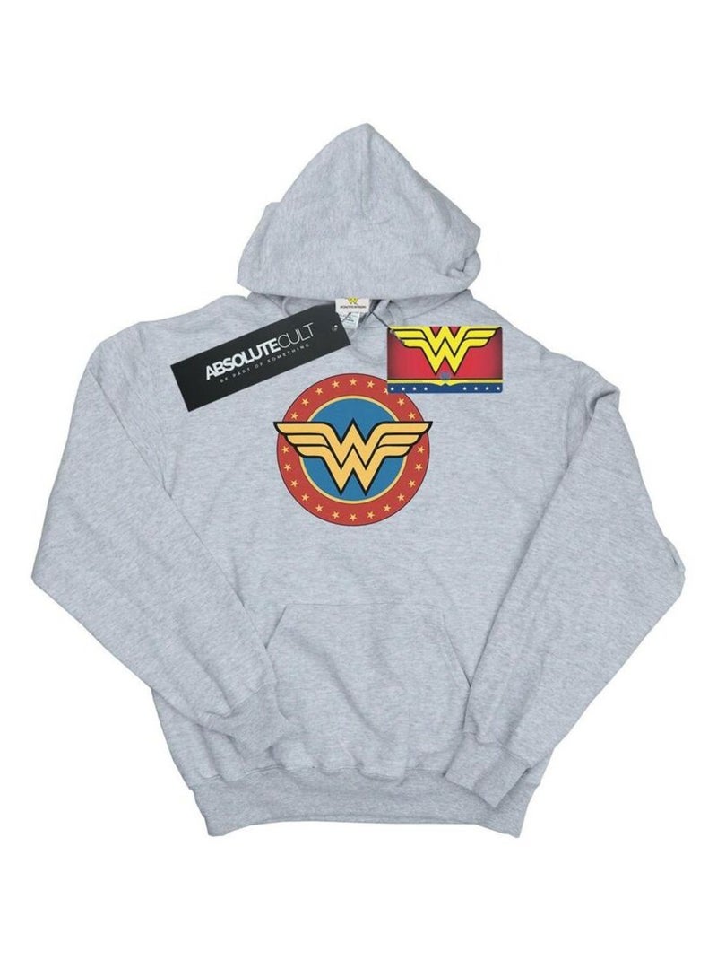 DC Comics - Sweat à capuche Gris chiné - Kiabi